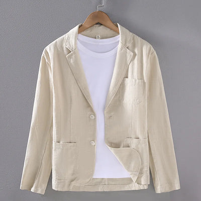 Wellington Cotton-Linen Formal Blazer
