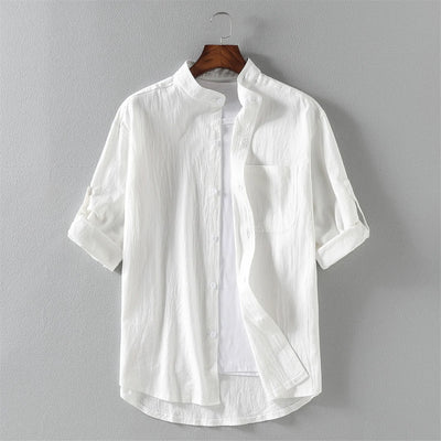 Arroyo Roll Sleeve Cotton Shirt