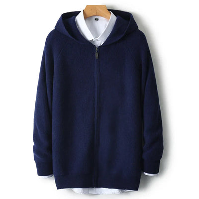 Montavero Merino Wool Zip-Up Sweater