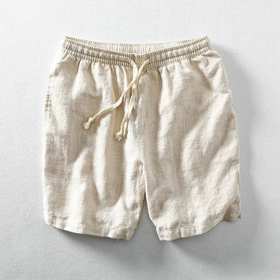 Solano Pinstripe Linen Shorts