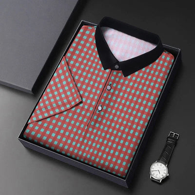 Oxford Grid Plaid Polo