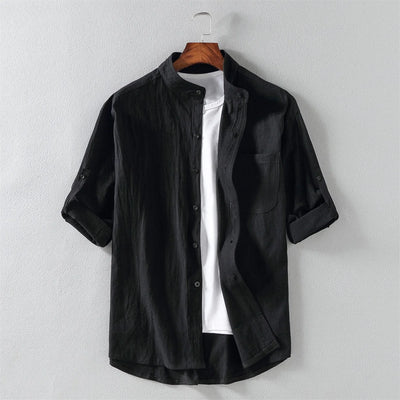 Arroyo Roll Sleeve Cotton Shirt