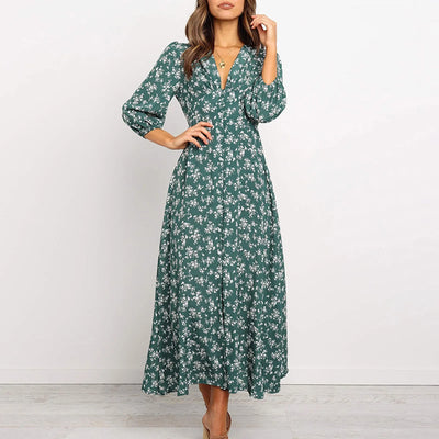 Janin | Everyday V-Neck Floral Dress