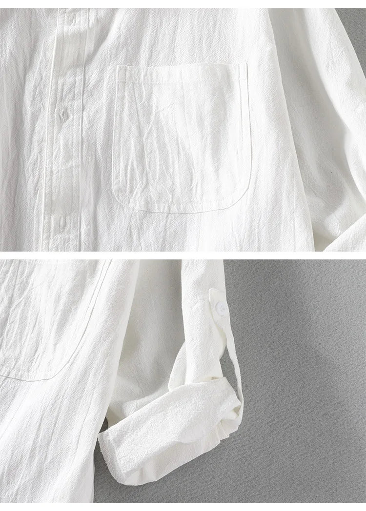 Arroyo Roll Sleeve Cotton Shirt