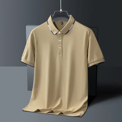 Seabrook Pinstriped Collar Polo