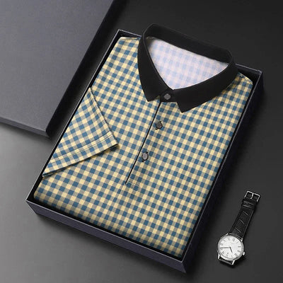 Oxford Grid Plaid Polo