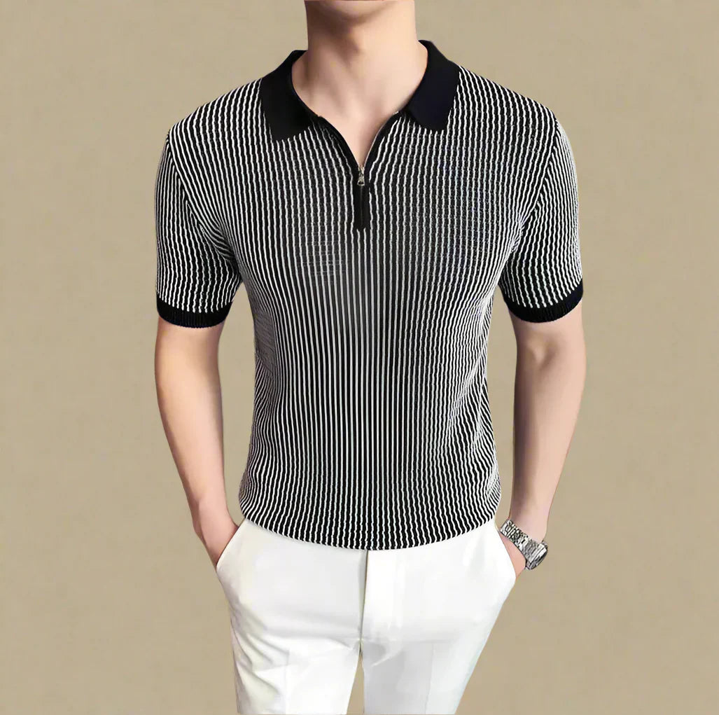 Emeline Classic Zip Polo Shirt