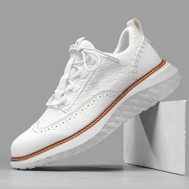 Oxford Ridge Faux Leather Sneakers