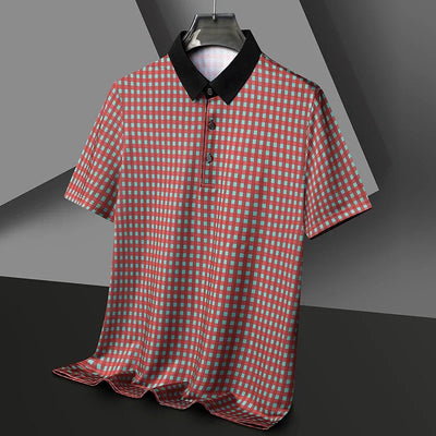Oxford Grid Plaid Polo