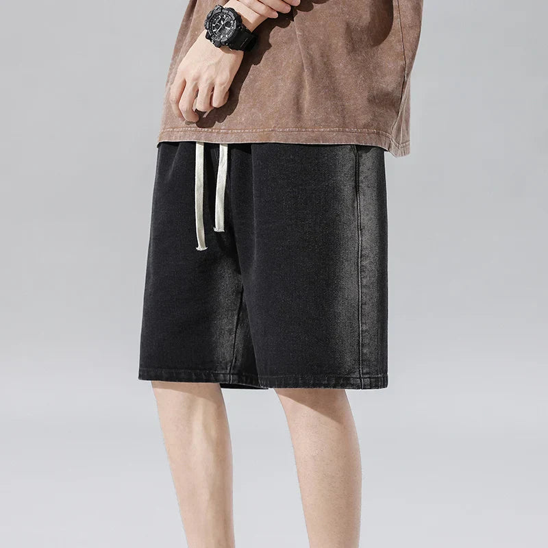 Fairmont Drawstring Denim Shorts
