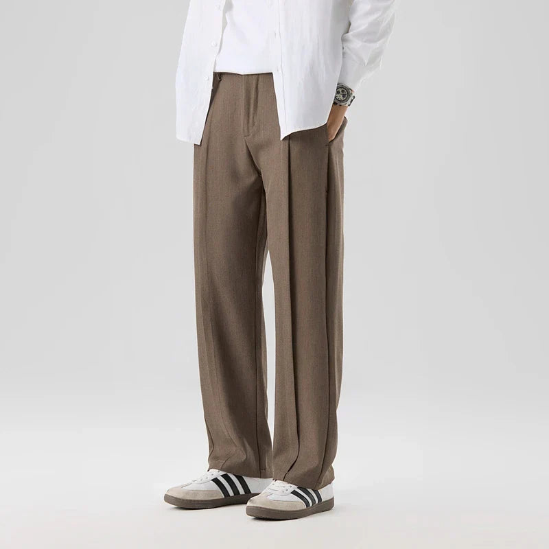 Randolph Straight Leg Pleated Pant