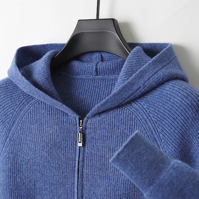 Montavero Merino Wool Zip-Up Sweater