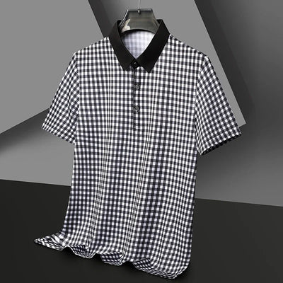 Oxford Grid Plaid Polo