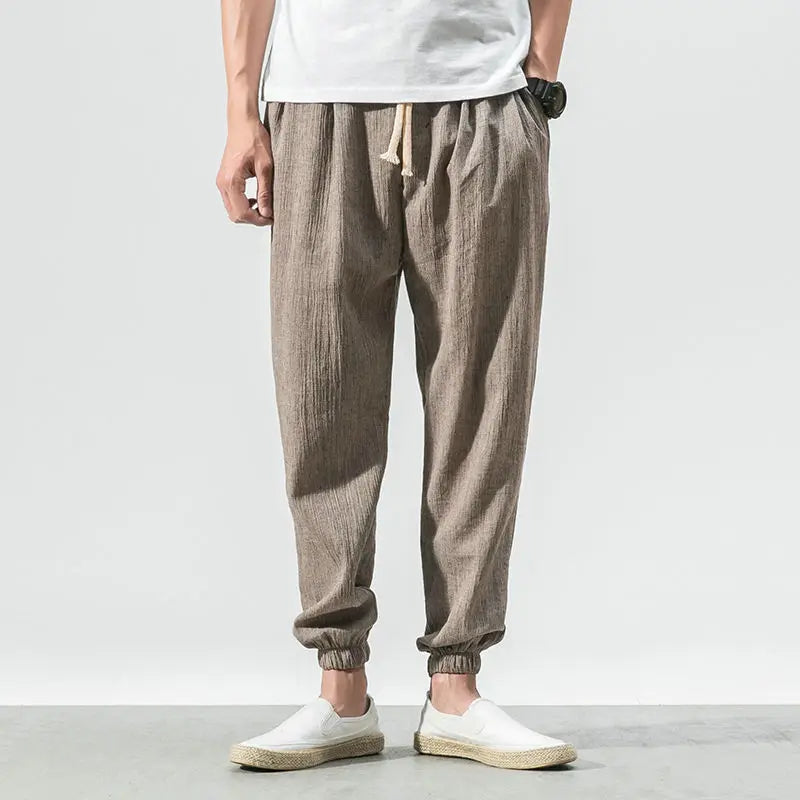 Austin Airy Linen Drawstring Pants