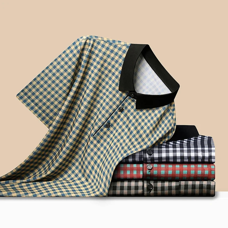 Oxford Grid Plaid Polo