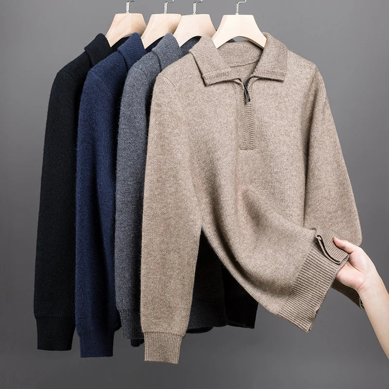 Zael Cashmere Quarter-Zip