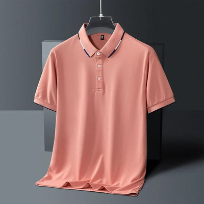 Seabrook Pinstriped Collar Polo