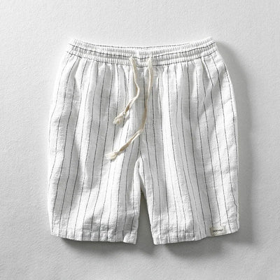 Solano Pinstripe Linen Shorts
