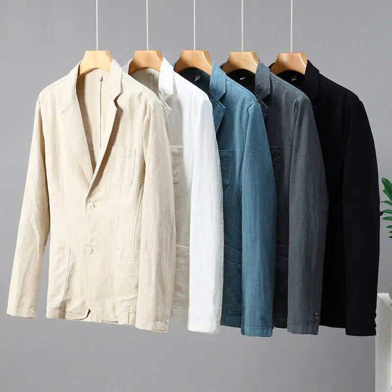 Wellington Cotton-Linen Formal Blazer