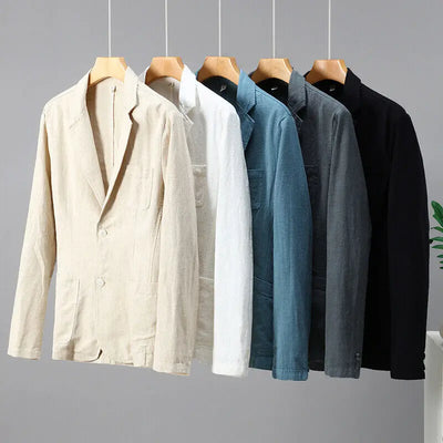 Wellington Cotton-Linen Formal Blazer