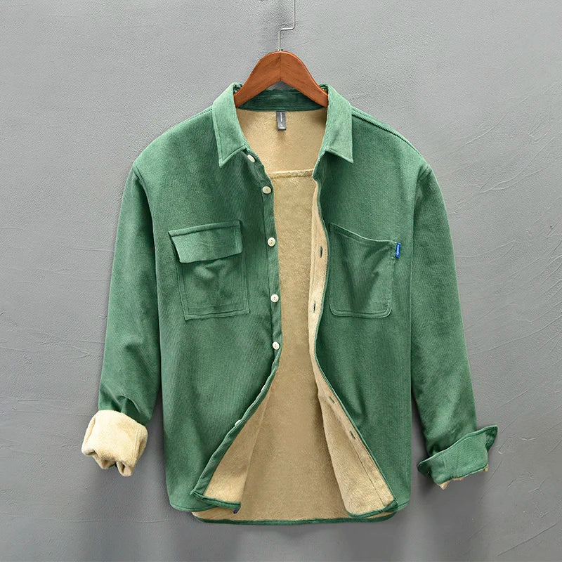 Everest Lined Long Sleeve Button-Up