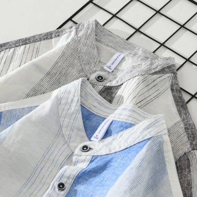 Seaborn Striped Half-Placket