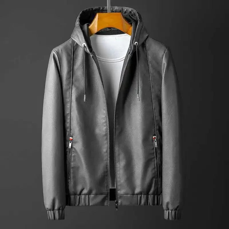 Hudson Leather Hooded Jacket