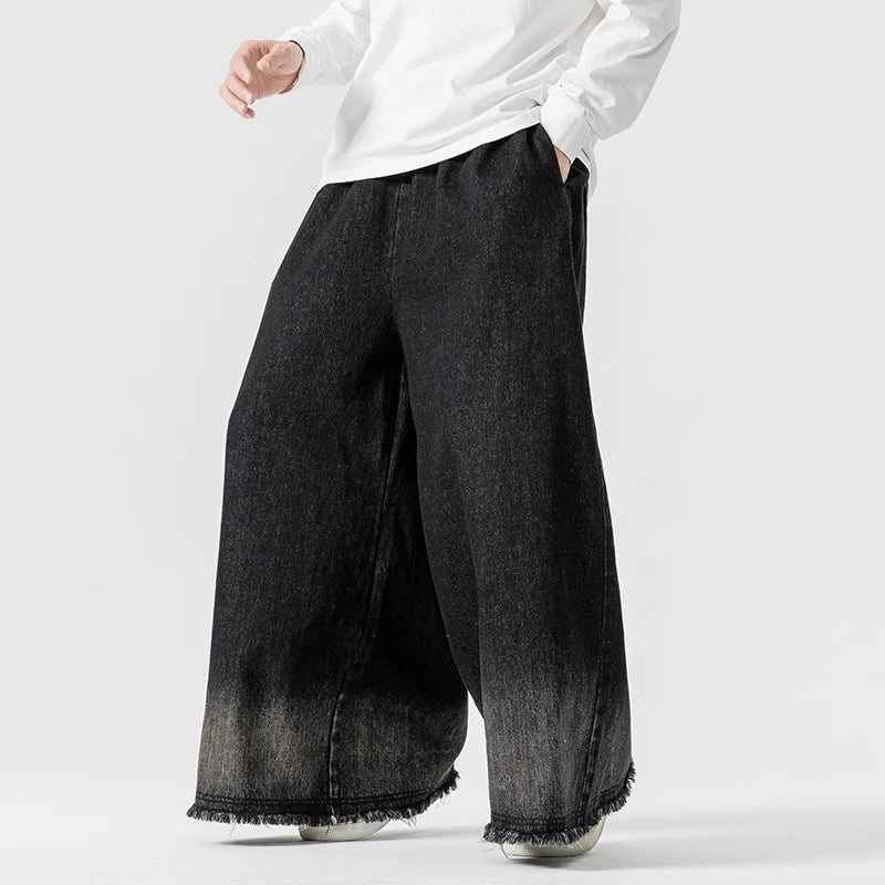 Higgins Baggy Ombré Washed Jeans