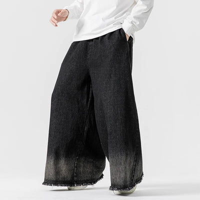 Higgins Baggy Ombré Washed Jeans