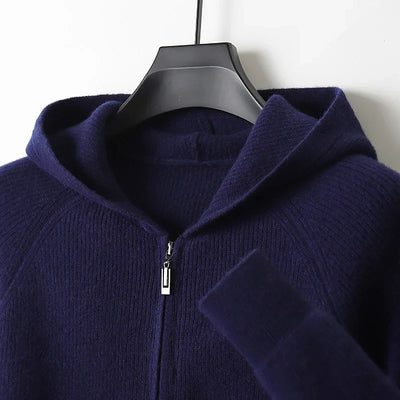 Montavero Merino Wool Zip-Up Sweater
