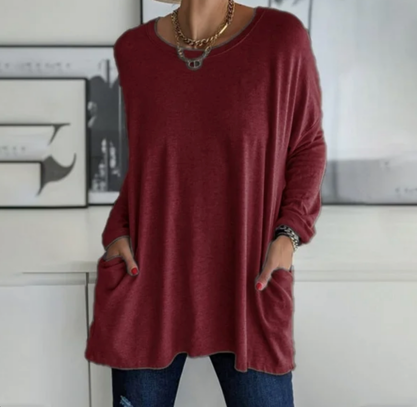 Alivia | All-Day Comfort Long Sleeve Top
