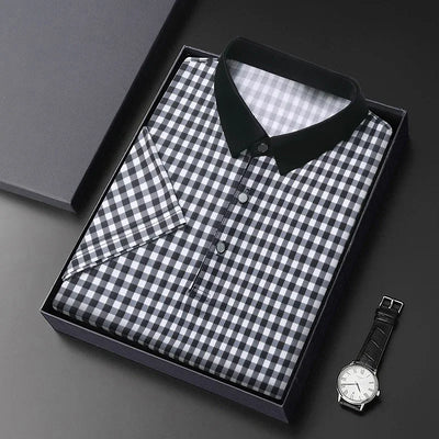 Oxford Grid Plaid Polo