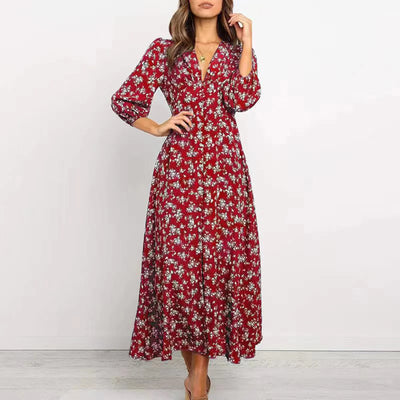 Janin | Everyday V-Neck Floral Dress
