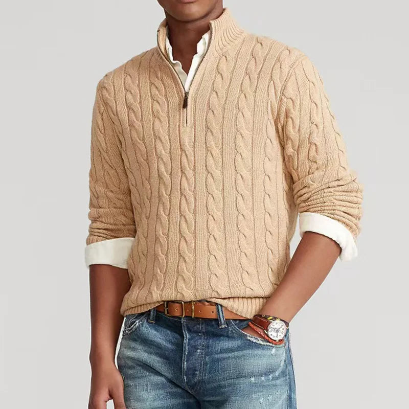 Lavelle Cable Knit Quarter Zip