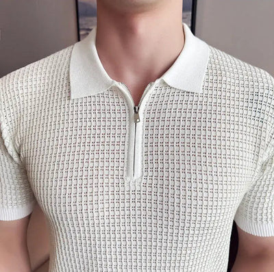 Emeline Classic Zip Polo Shirt