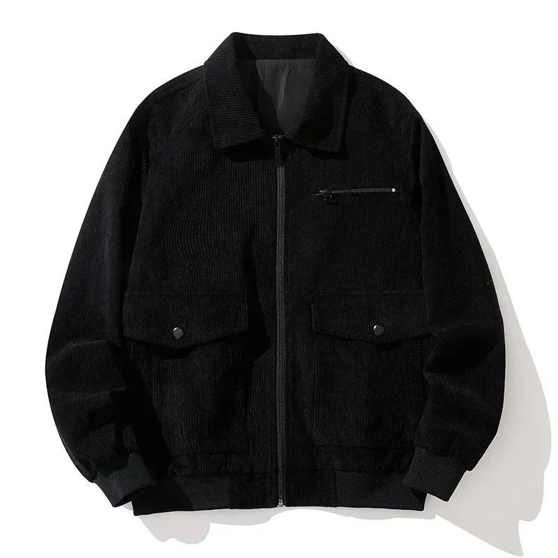 Benton Zip-Up Corduroy Coat