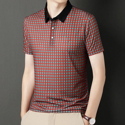 Oxford Grid Plaid Polo