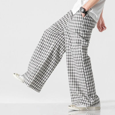 Gingham Check Trousers