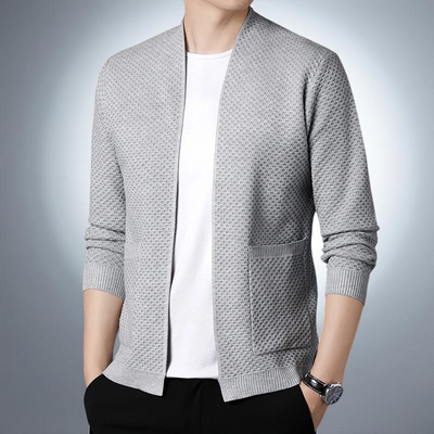 Manchester Waffle-Knit Cardigan