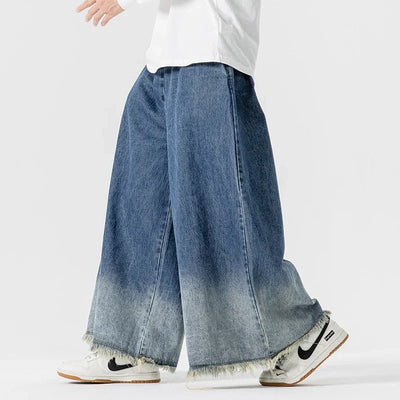 Higgins Baggy Ombré Washed Jeans