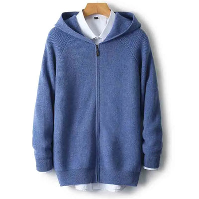 Montavero Merino Wool Zip-Up Sweater