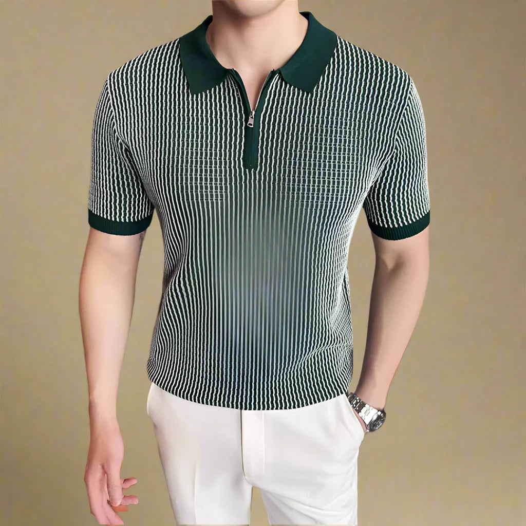 Emeline Classic Zip Polo Shirt
