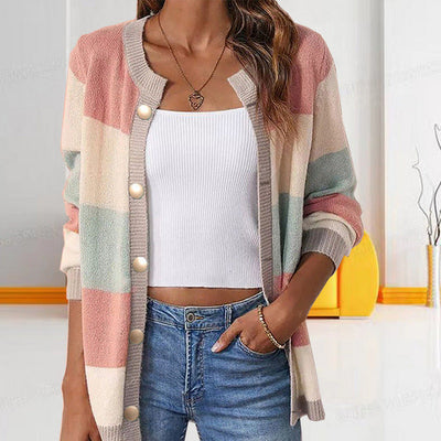 Clarisse | Cozy Striped Cardigan