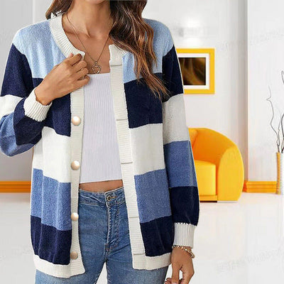 Clarisse | Cozy Striped Cardigan