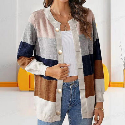 Clarisse | Cozy Striped Cardigan
