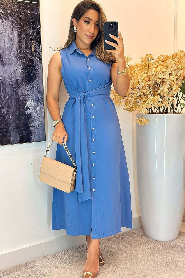 Melina | Fashion Buttoned Shirt Dress