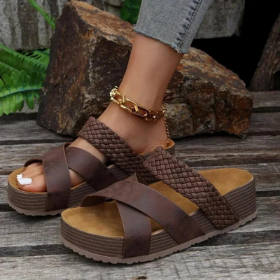 Lena | Cross-strap Orthopedic Sandals