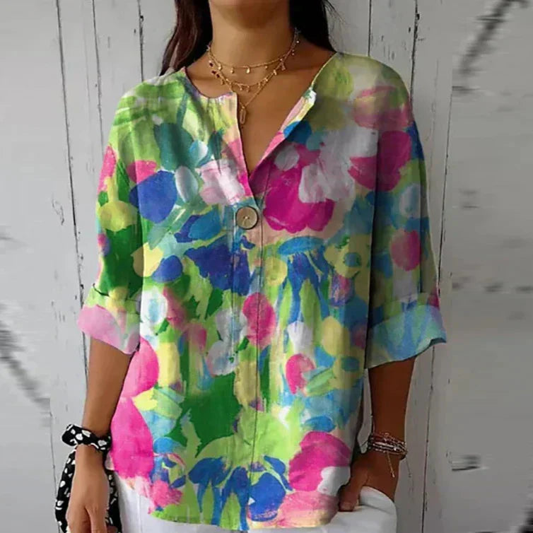 Helena | Floral Vintage Blouse