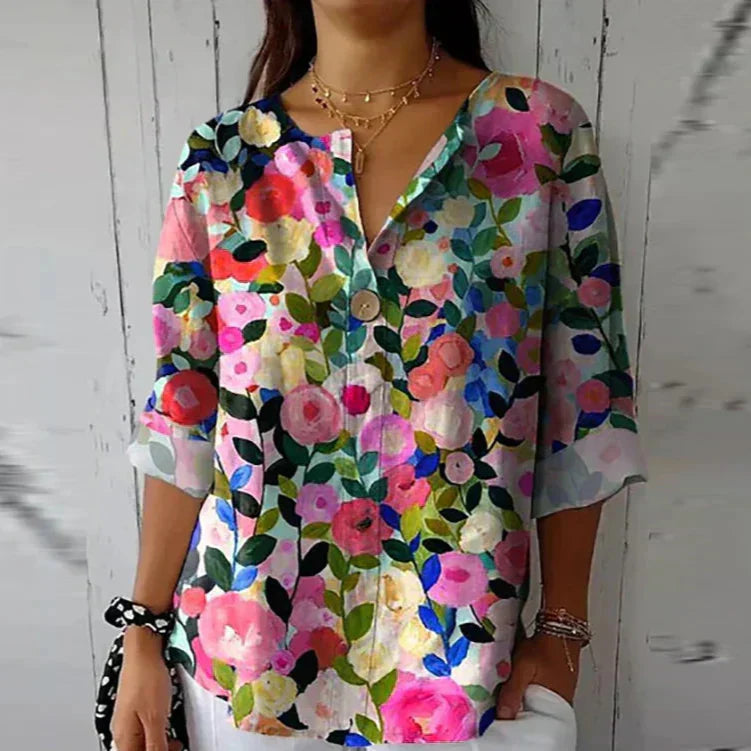 Helena | Floral Vintage Blouse