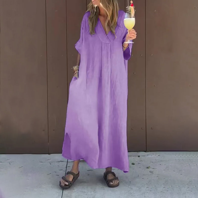 Cecilia | Comfy V-Neck Dress